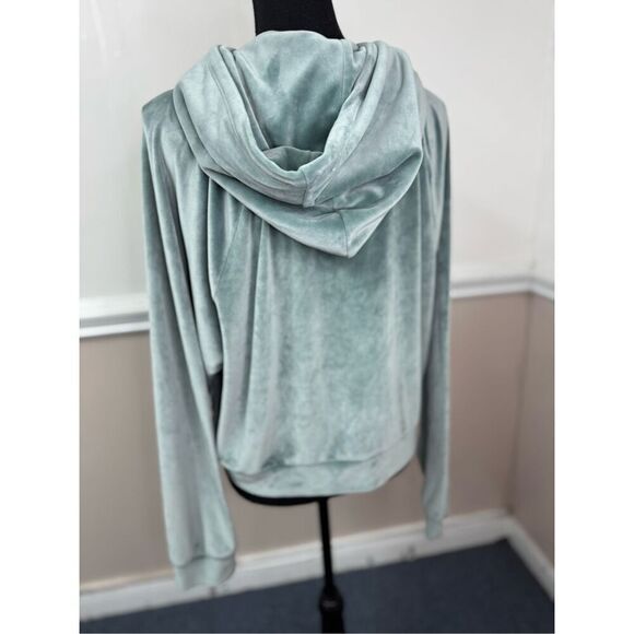 Victoria’s Secret Velour Full Zip Jacket with Hood Size Large - Picture 3 of 7